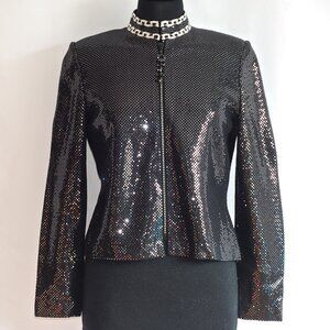 St. John Couture By Marie Gray Glittering Evening Jacket - USA